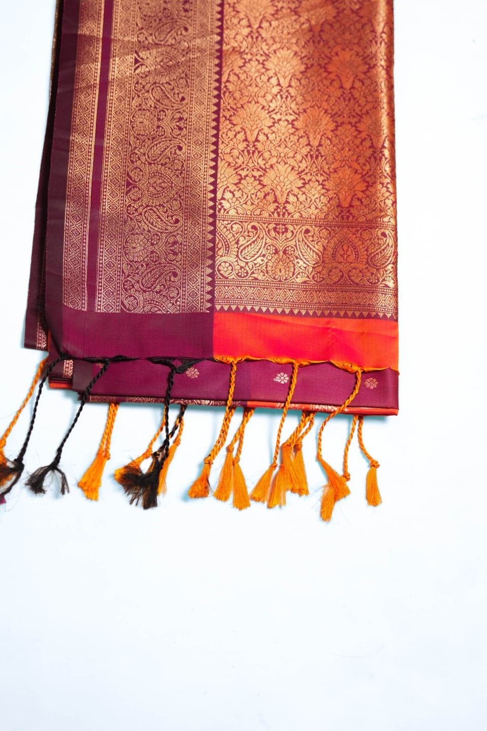 Sunset Ember Kanchivaram Soft Silk Saree thumbnail 2